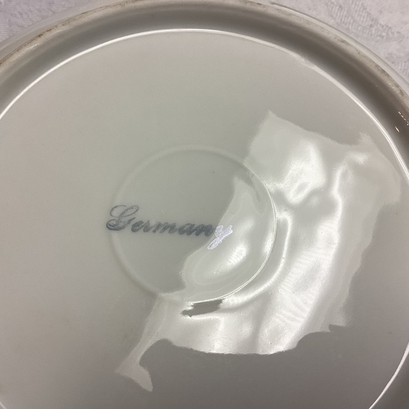 Floral Candy Dish Germany LATTICE WORK SET OF 3. - Picture 2 of 8